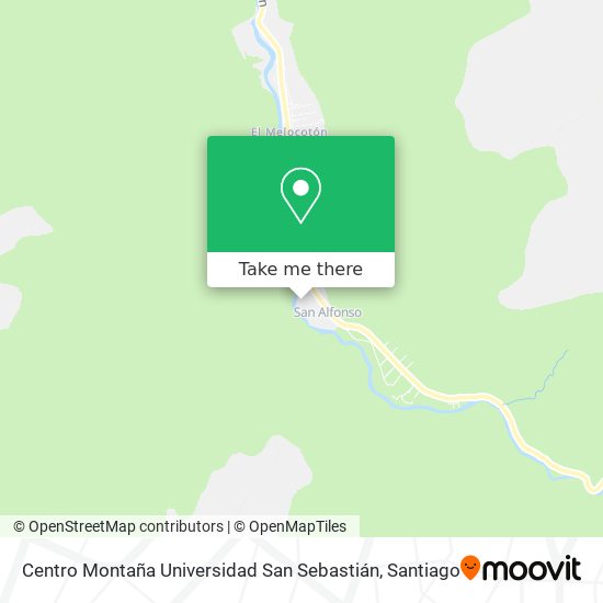 Centro Montaña Universidad San Sebastián map