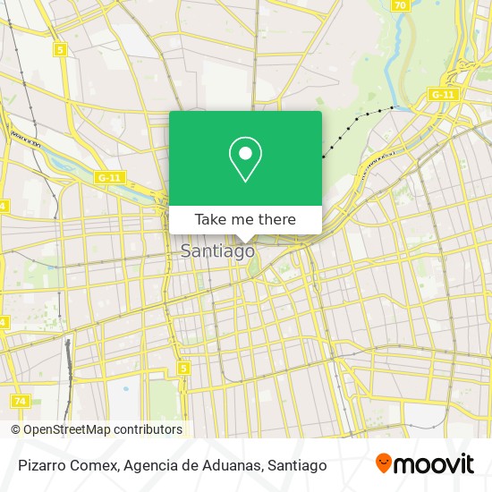 Mapa de Pizarro Comex, Agencia de Aduanas