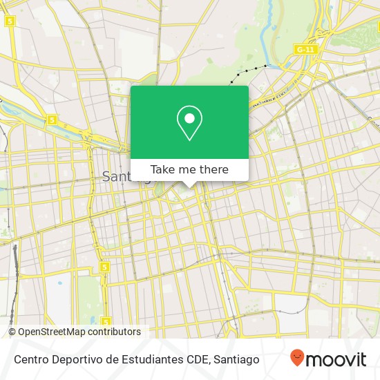 Mapa de Centro Deportivo de Estudiantes CDE