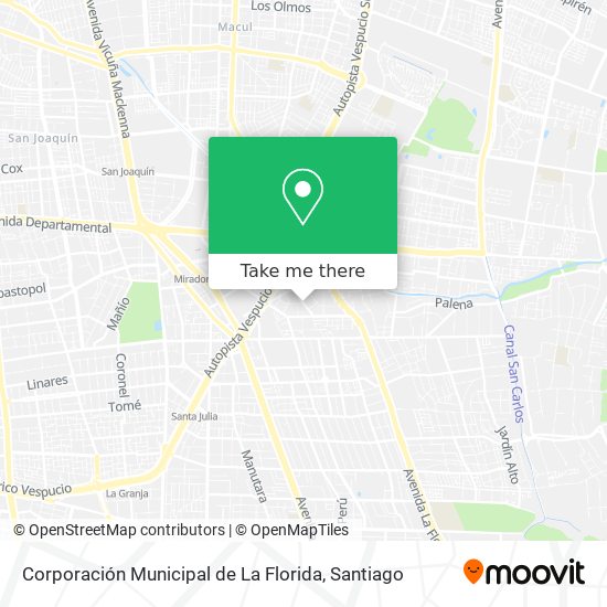 Corporación Municipal de La Florida map