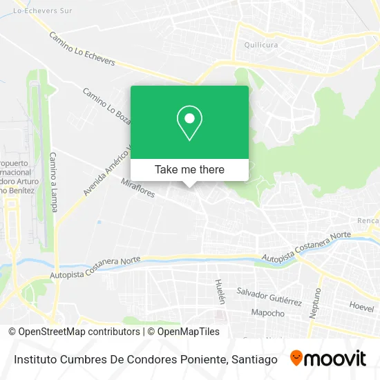 Instituto Cumbres De Condores Poniente map