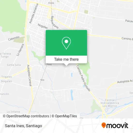 Santa Ines map