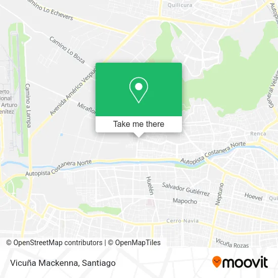 Vicuña Mackenna map
