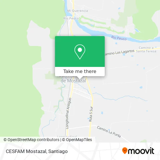 CESFAM Mostazal map