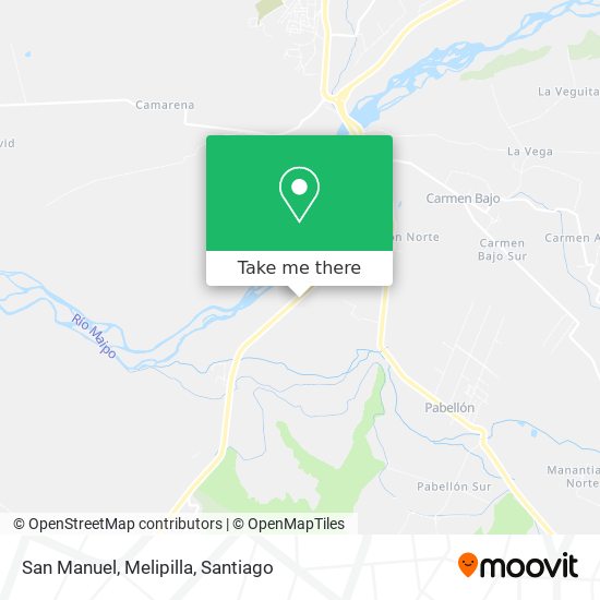 Mapa de San Manuel, Melipilla