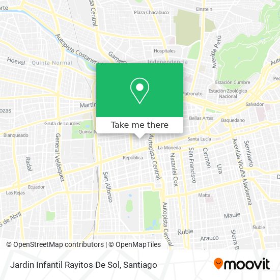 Jardin Infantil Rayitos De Sol map