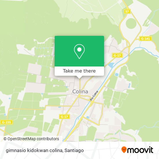 gimnasio kidokwan colina map