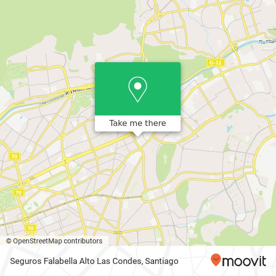 Seguros Falabella Alto Las Condes map