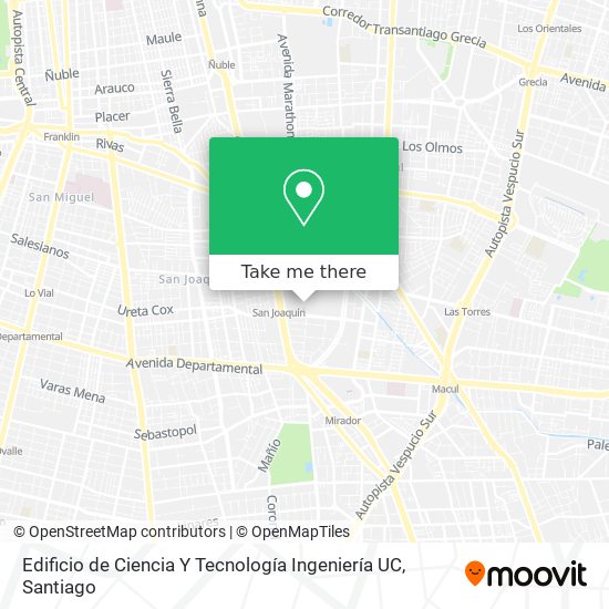 Mapa de Edificio de Ciencia Y Tecnología Ingeniería UC