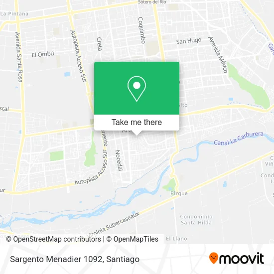 Sargento Menadier 1092 map