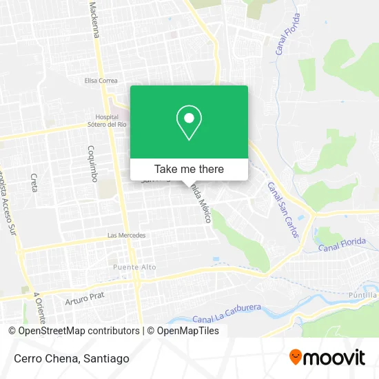 Cerro Chena map