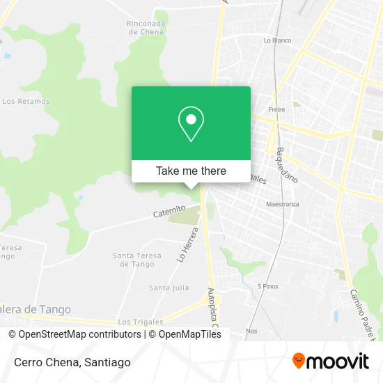Cerro Chena map