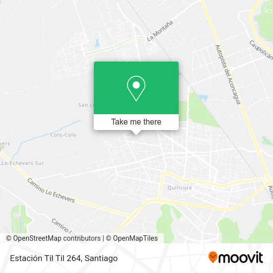 Estación Til Til 264 map
