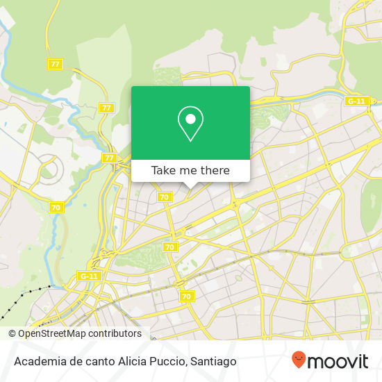 Academia de canto Alicia Puccio map