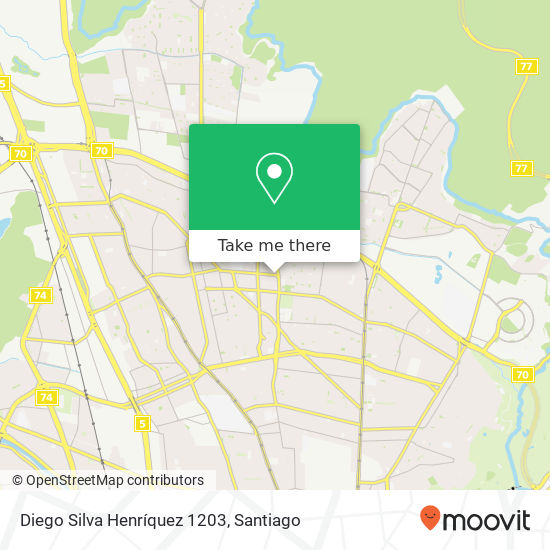 Diego Silva Henríquez 1203 map