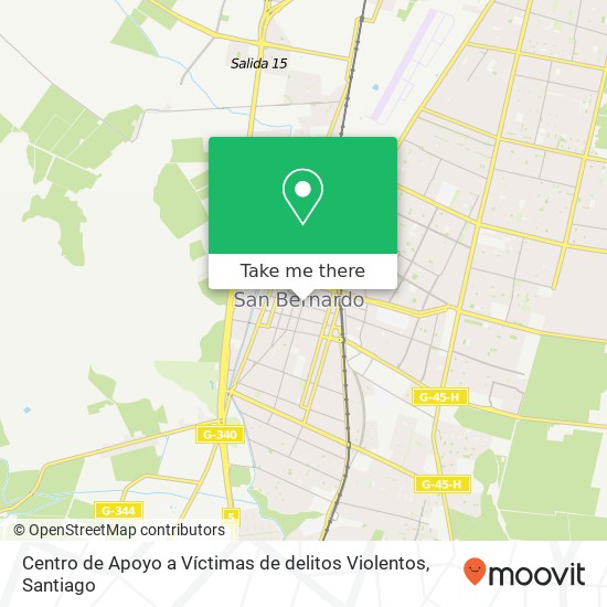 Centro de Apoyo a Víctimas de delitos Violentos map