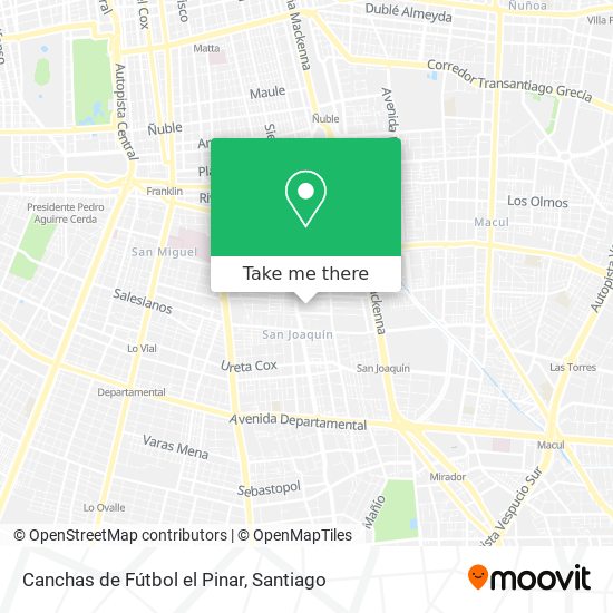 Canchas de Fútbol el Pinar map