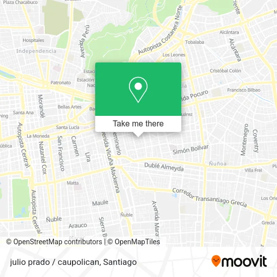 julio prado / caupolican map