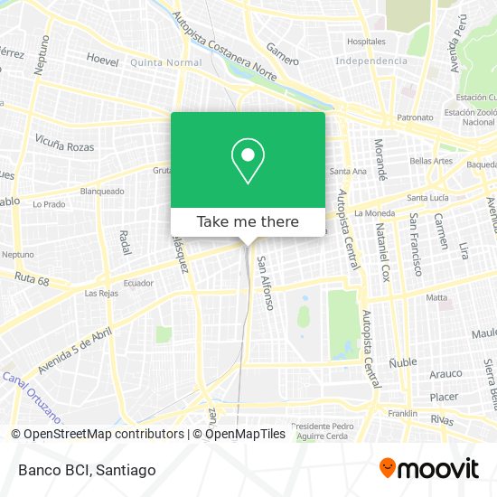 Banco BCI map