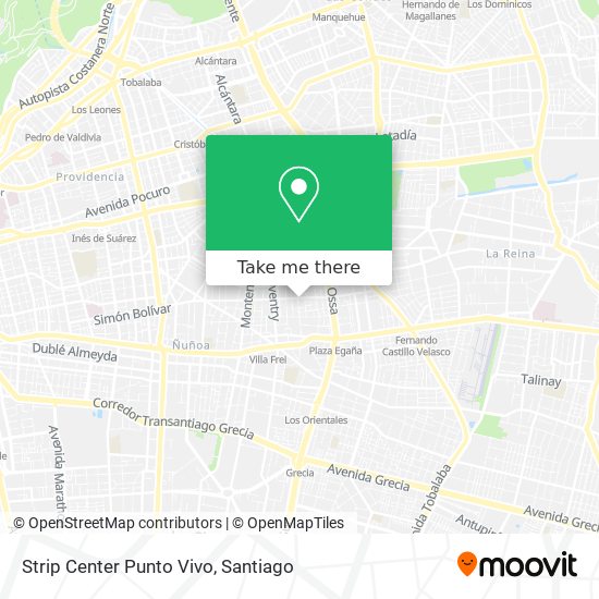 Strip Center Punto Vivo map