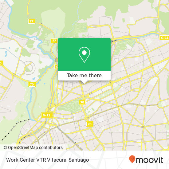 Work Center VTR Vitacura map