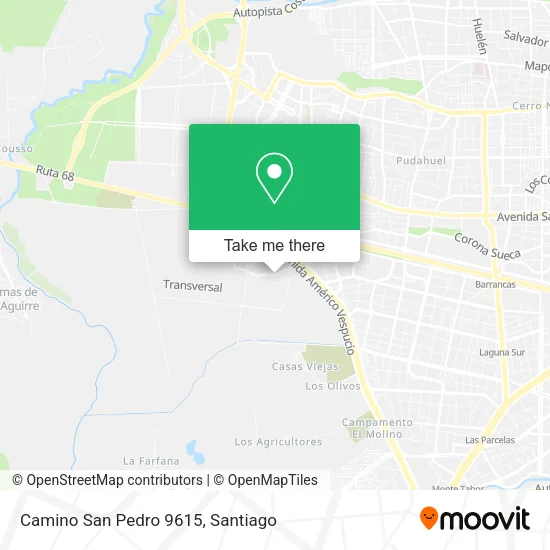 Camino San Pedro 9615 map