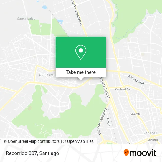 Recorrido 307 map