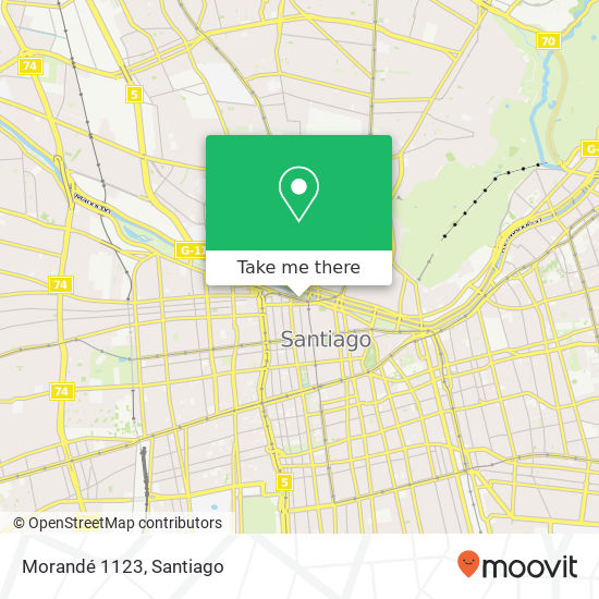 Morandé 1123 map