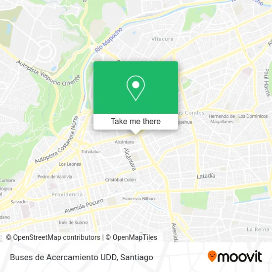 Mapa de Buses de Acercamiento UDD