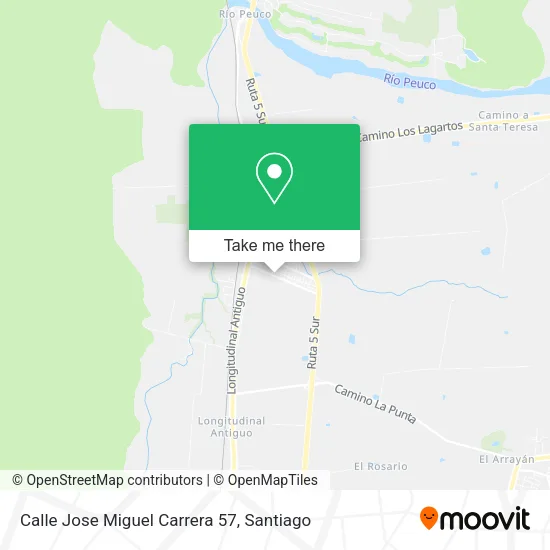 Mapa de Calle Jose Miguel Carrera 57