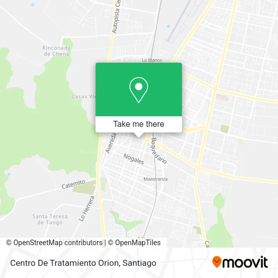 Centro De Tratamiento Orion map