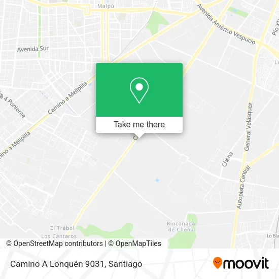 Camino A Lonquén 9031 map
