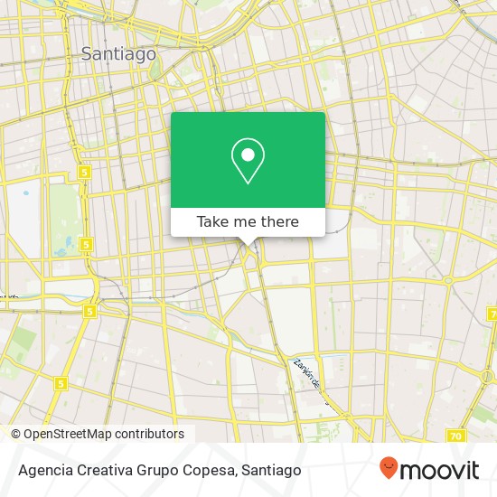 Agencia Creativa Grupo Copesa map