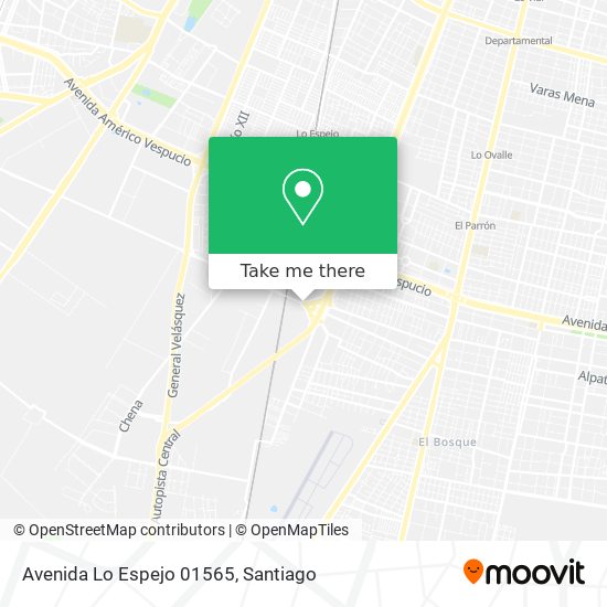 Avenida Lo Espejo 01565 map