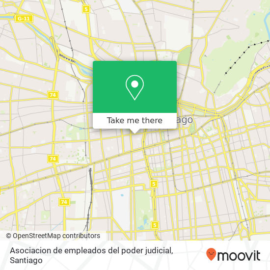 Asociacion de empleados del poder judicial map