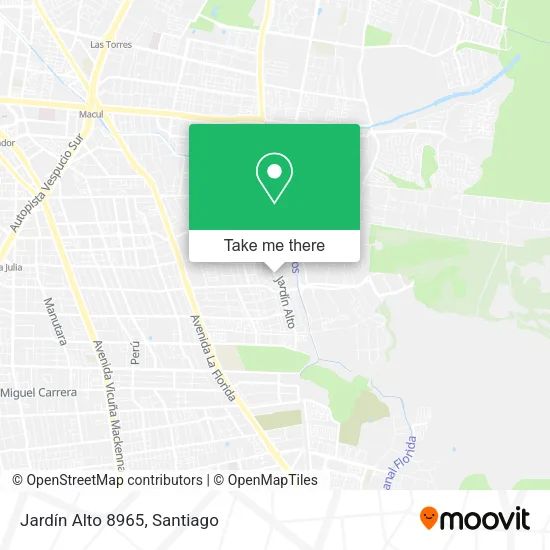 Jardín Alto 8965 map