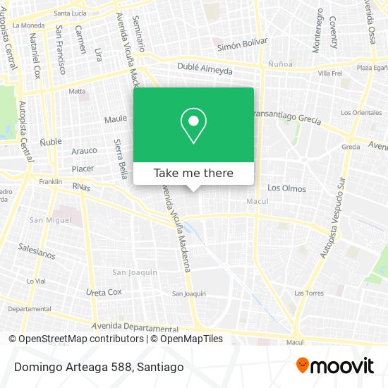 Domingo Arteaga 588 map