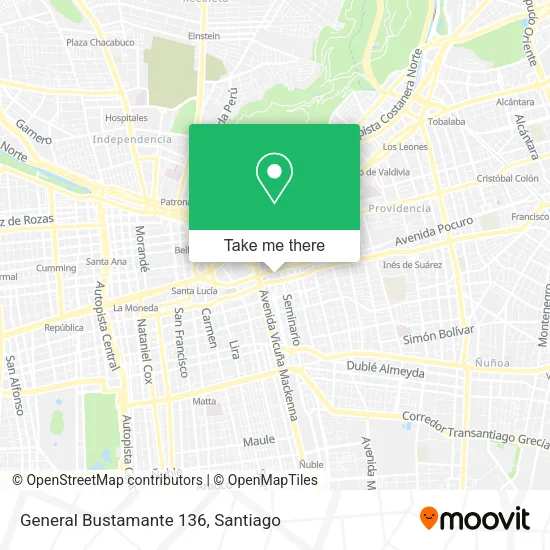 General Bustamante 136 map