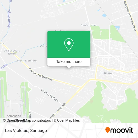 Las Violetas map