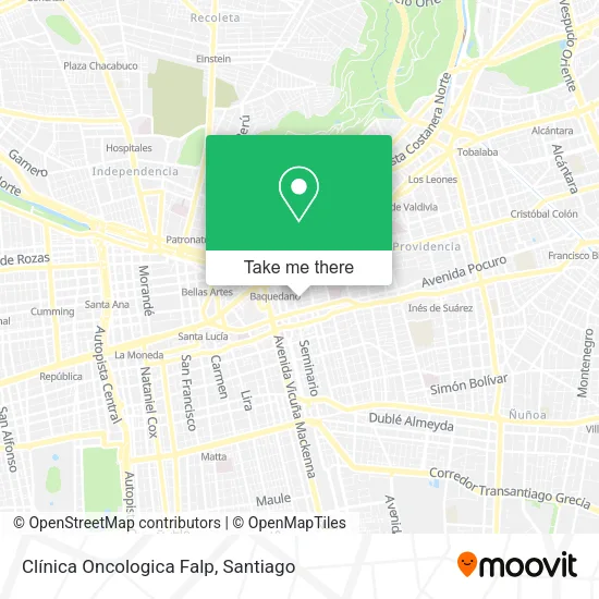 Clínica Oncologica Falp map