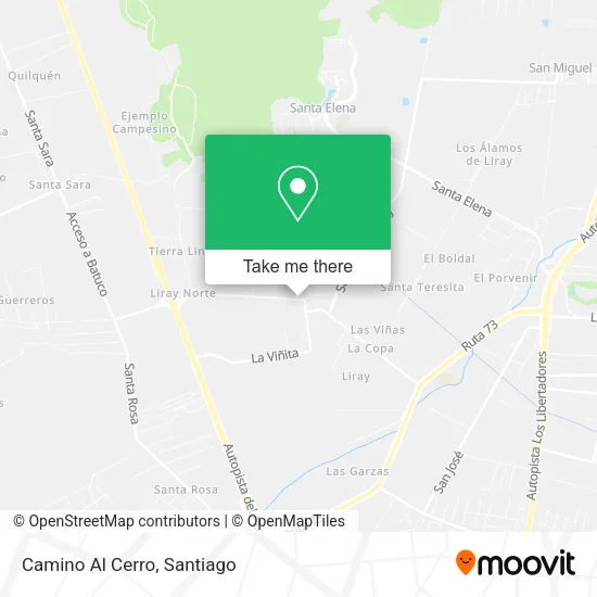 Camino Al Cerro map