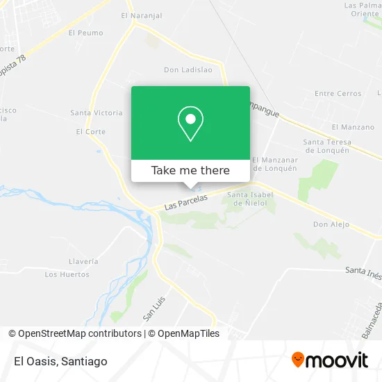 El Oasis map