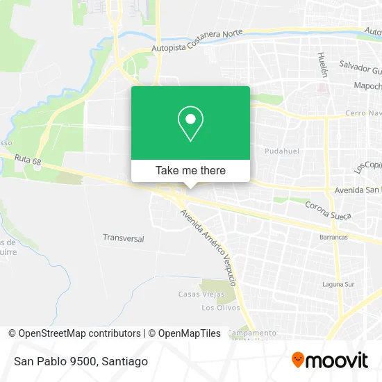 San Pablo 9500 map