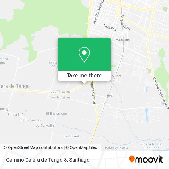 Camino Calera de Tango 8 map