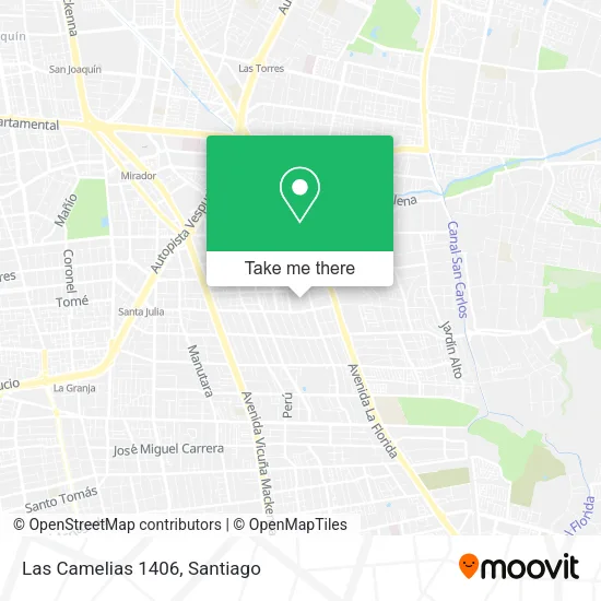 Las Camelias 1406 map