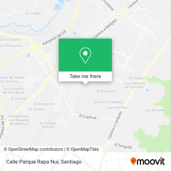 Mapa de Calle Parque Rapa Nui