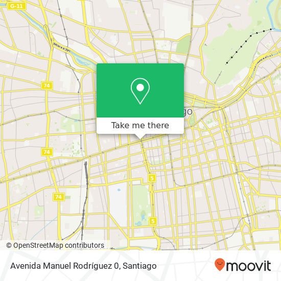 Avenida Manuel Rodríguez 0 map