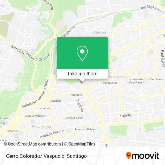 Cerro Colorado/ Vespucio map