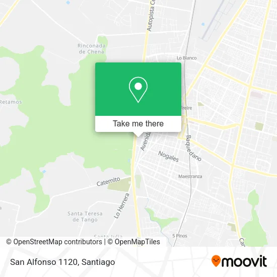 San Alfonso 1120 map