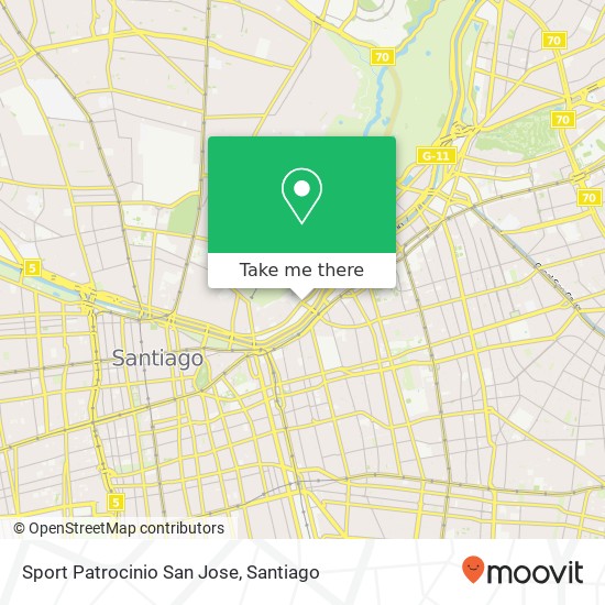 Mapa de Sport Patrocinio San Jose